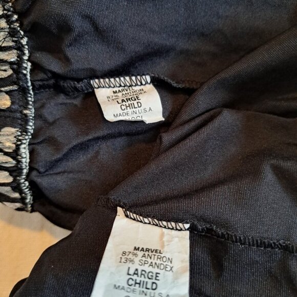 Cicci girls Large 2 piece dance top & leggings black with silver animal print - Picture 4 of 4